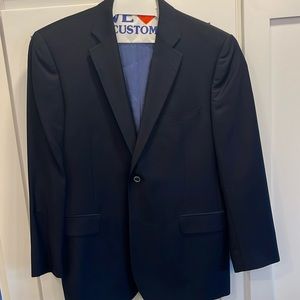 Saks Fifth Ave navy sport coat made with Zegna cloth, 42R